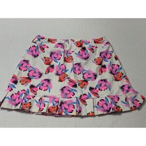 Tzu Tzu Women's Large Cha‎ Cha Golf Tennis Skirt Skort Pleated Hem Colorful